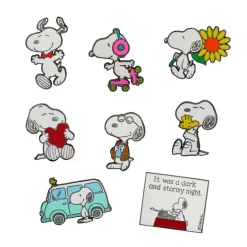 8 Piece Peanuts Enamel Pin Set