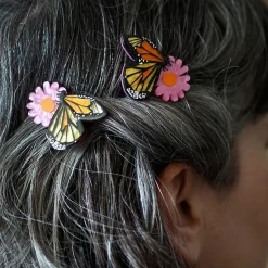 A Butterfly Named Flutter Hair Clips Set - 2 Piece