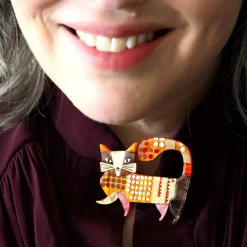A Cat Named Purr Brooch
