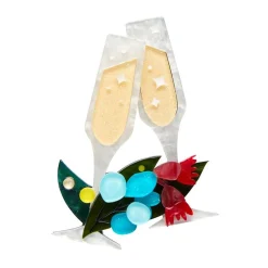 A Champagne Christmas Brooch