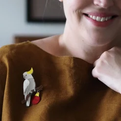 A Chatty Christmas Brooch