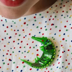 A Crocodile Named Growl Brooch