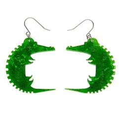 A Crocodile Named Growl Drop Earrings
