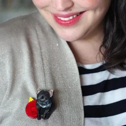 A Devilish Christmas Brooch