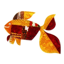 A Goldfish Named Silence Brooch