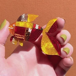 A Goldfish Named Silence Brooch