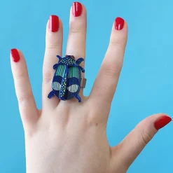 A Jewel Among Beetles Ring