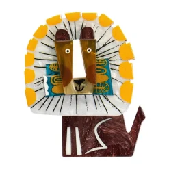 A Lion Named Roar Brooch
