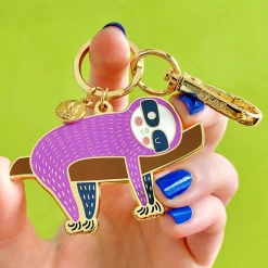 A Little Sluggish Enamel Key Ring