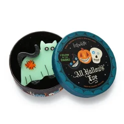 A Most Ghostly Kitty Brooch