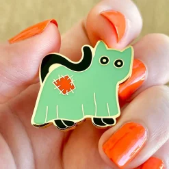 A Most Ghostly Kitty Enamel Pin
