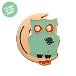 A Most Ghostly Owl Enamel Pin