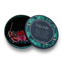 A Moth Amongst The Desert Peas Necklace