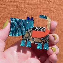 A Scottie Named Woof Brooch
