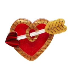 A Shot Through The Heart Brooch