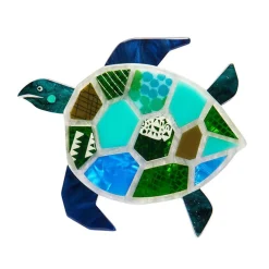 A Turtle Named Groan Brooch