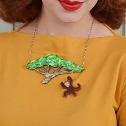 Acacia Escape Necklace And Mini Brooch Set
