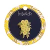 Acacia In Gold Enamel Pin