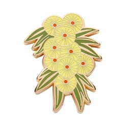 Acacia In Gold Enamel Pin