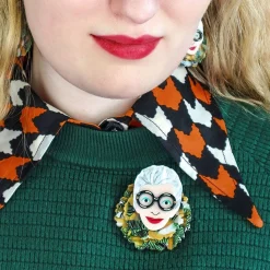 Adorned In Feathers Iris Brooch