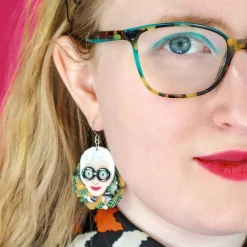 Adorned In Feathers Iris Drop Earrings