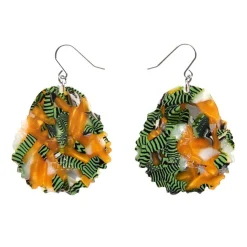 Adorned In Feathers Iris Drop Earrings