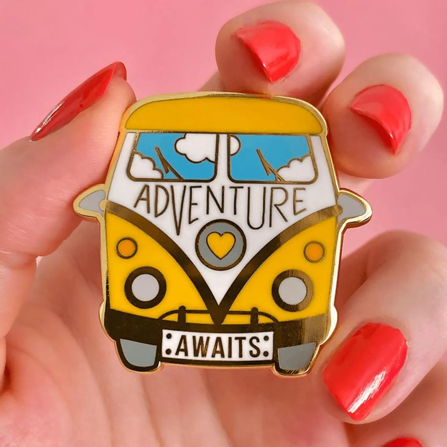 Adventure Awaits Enamel Pin