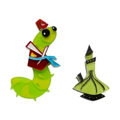 Advice From A Caterpillar Double Brooch