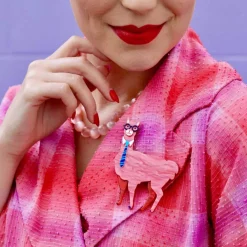 Alan The Alpaca Brooch