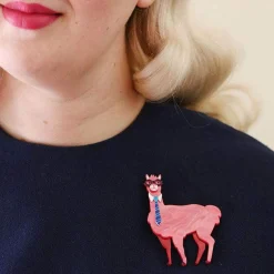 Alan The Alpaca Brooch