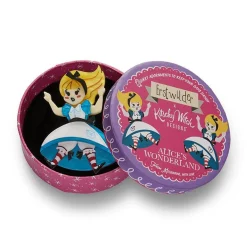 Alice Down The Rabbit Hole Brooch