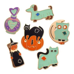 All Hallows Eve Enamel Pin Pack - 6 Pack
