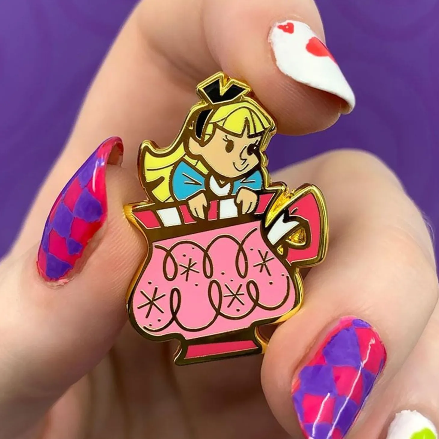 Always Tea Time, Alice Enamel Pin