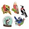 An Australian Christmas Bird Enamel Pin Pack - 5 Piece