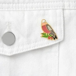 An Australian Christmas Bird Enamel Pin Pack - 5 Piece