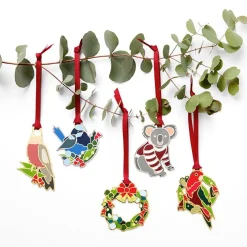 An Australian Christmas Ornament Pack - 5 Piece