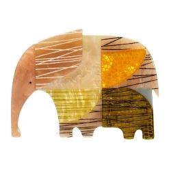 An Elephant Named Rumble Brooch