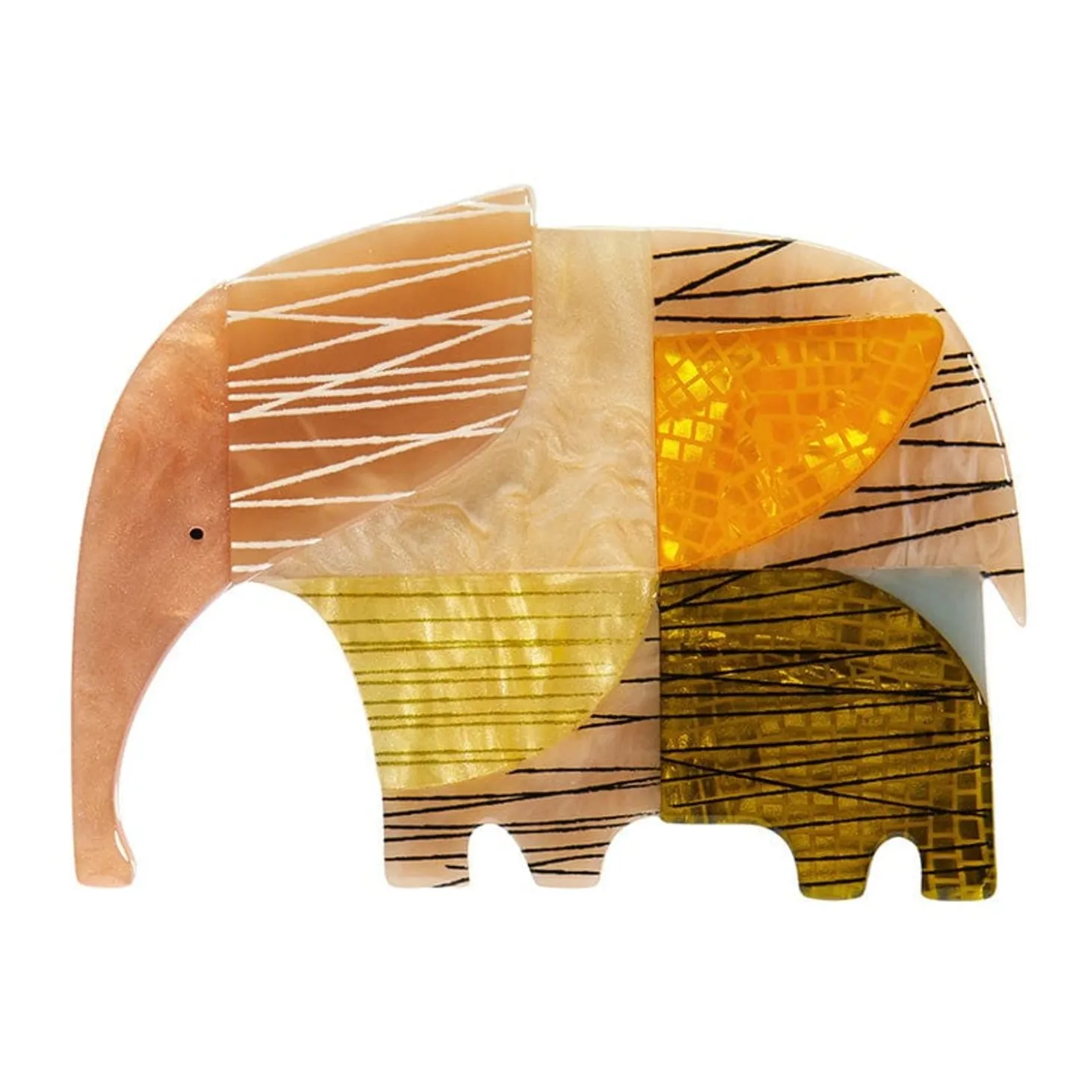 An Elephant Named Rumble Brooch