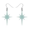 Atomic Star Glitter Drop Earring - Blue