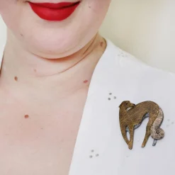 Autumnal Symphony Greyhound Brooch