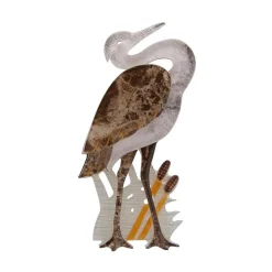 Avian Adore Heron Brooch