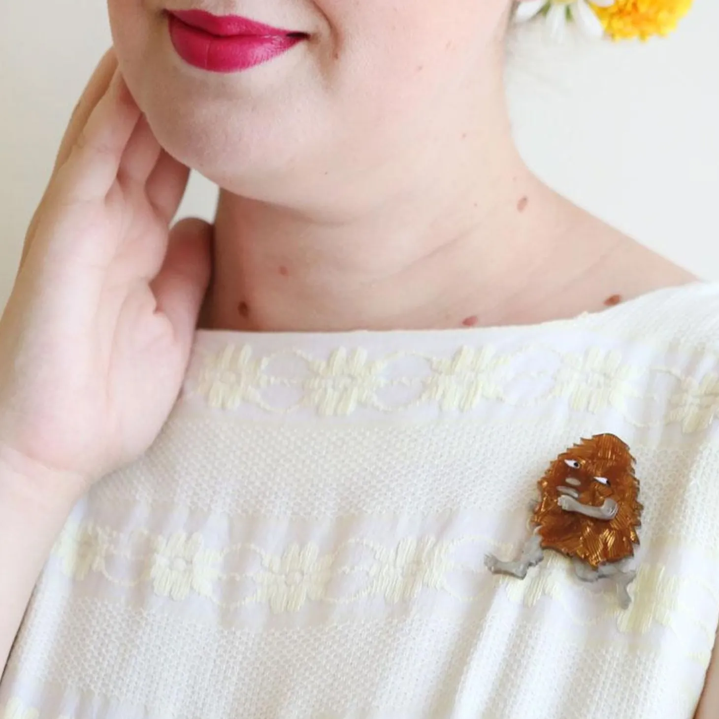 Banksia Man Brooch