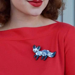 Bat-Eared Bestie Fox Brooch