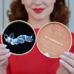 Bat-Eared Bestie Fox Brooch