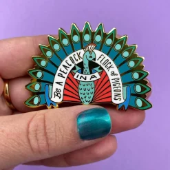 Be A Peacock Enamel Pin
