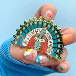 Be A Peacock Enamel Pin