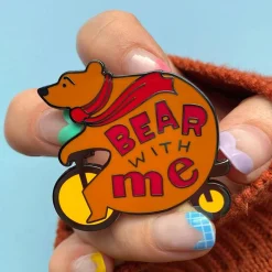 Bear With Me Enamel Pin