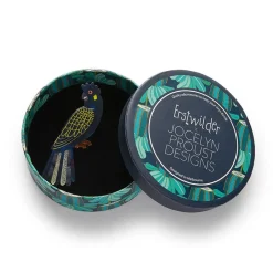 Bella The Black Cockatoo Brooch