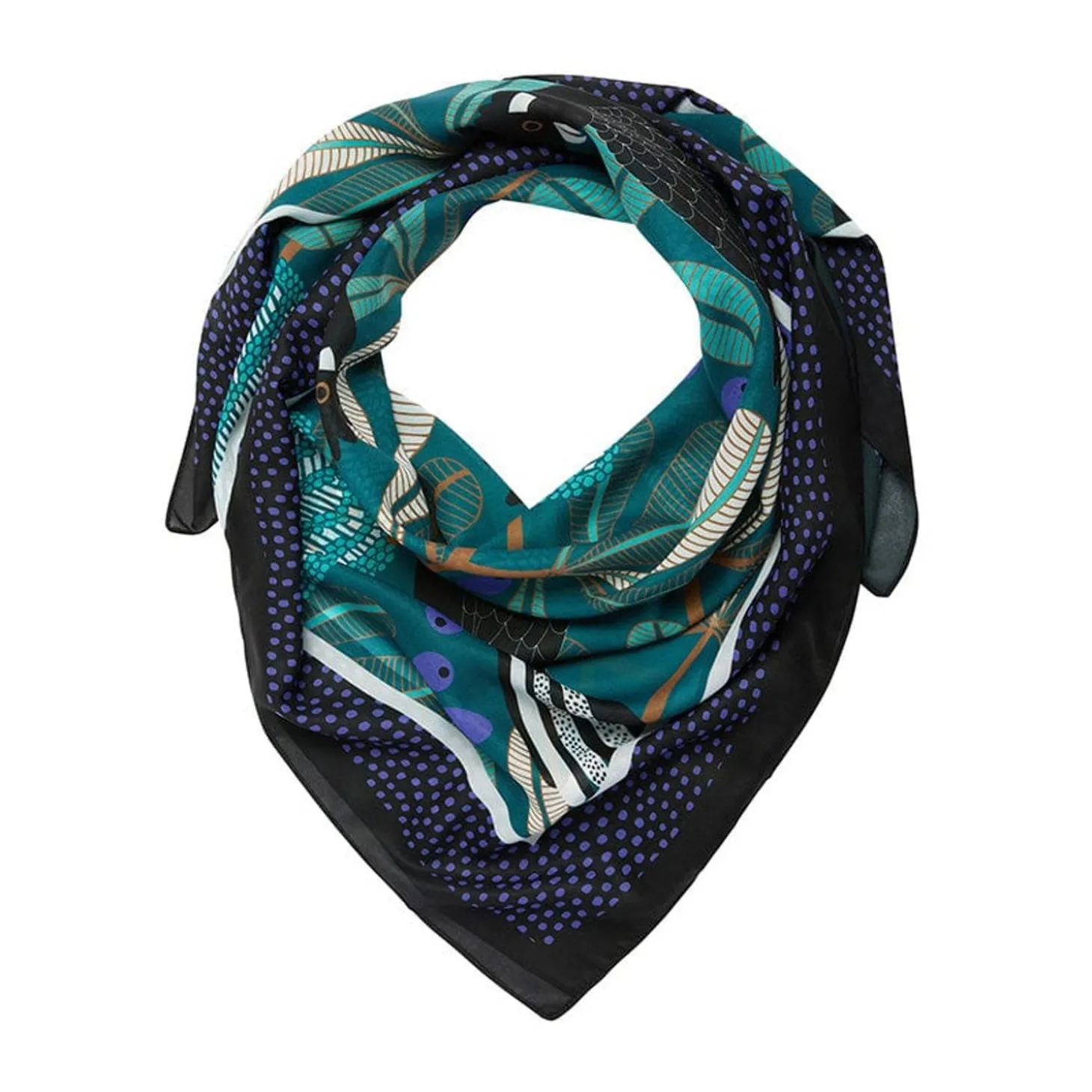 Bella The Black Cockatoo Square Scarf