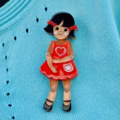 Bendy Wendy Doll Brooch